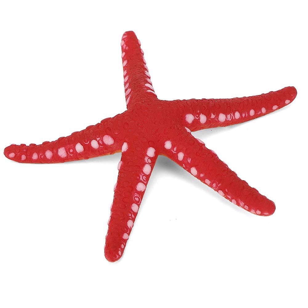(Red,Blue) Fish Tank Simulation Starfish, Plastic Luminous Simulation Starfish, Wonderful 2 Different Colors for Fish Tank Aquarium(red)