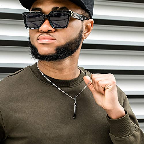 HELLOICE Samurai Sword Necklace - 18K Gold Plated Katana for Women and Men4