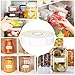 600 Blank Removable Freezer Labels with Perforation Line for Easy Distribution and Use. Waterproof and Oil-Resistant, Suitable for Food Containers, Jars, and Kitchen Organization.(1 