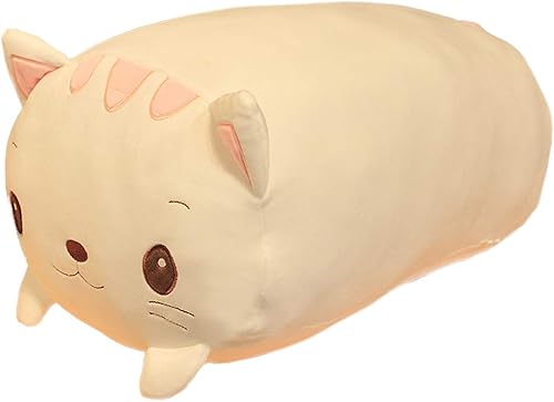 Vista 69 de ELAINREN Peluche de gatito negro ultrasuave, almohada grande para abrazar, cojín de peluche para abrazar, regalo de decoración de regalo, 31.5