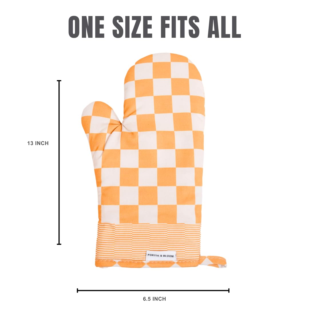 Portia & Bloom Oven Mitts Heat Resistant 12