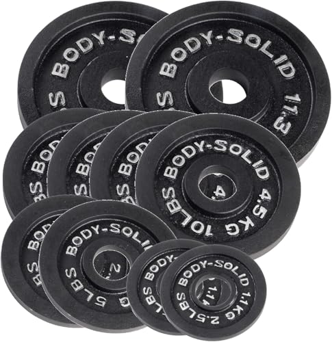 Body-Solid Cast Iron Olympic Plate Set