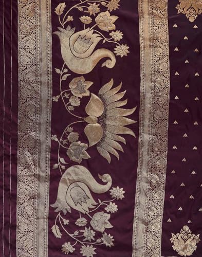 Image of SIRIL Women's Banarasi Soft Silk Saree Pure Silk with Unstitched Blouse Piece