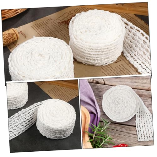 Hohopeti Baumwoll fleischnetz Rollbratennetz für Kochen und Räuchern Elastisches Bratennetz zum Fixieren von Fleisch Vielseitig für Rouladen Hähnchen Schwein Einfach Anzuwenden und