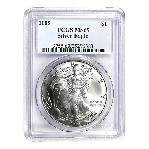2005 American Silver Eagle $1 MS-69 PCGS