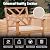 Werph 3 Piece Outdoor Patio Furniture Set, Wooden Conversation Patio Set with Padded Cushion Chairs and Coffee Table, Acacia Wood Lounge Conversation Set for Porch Balcony Deck Backyard