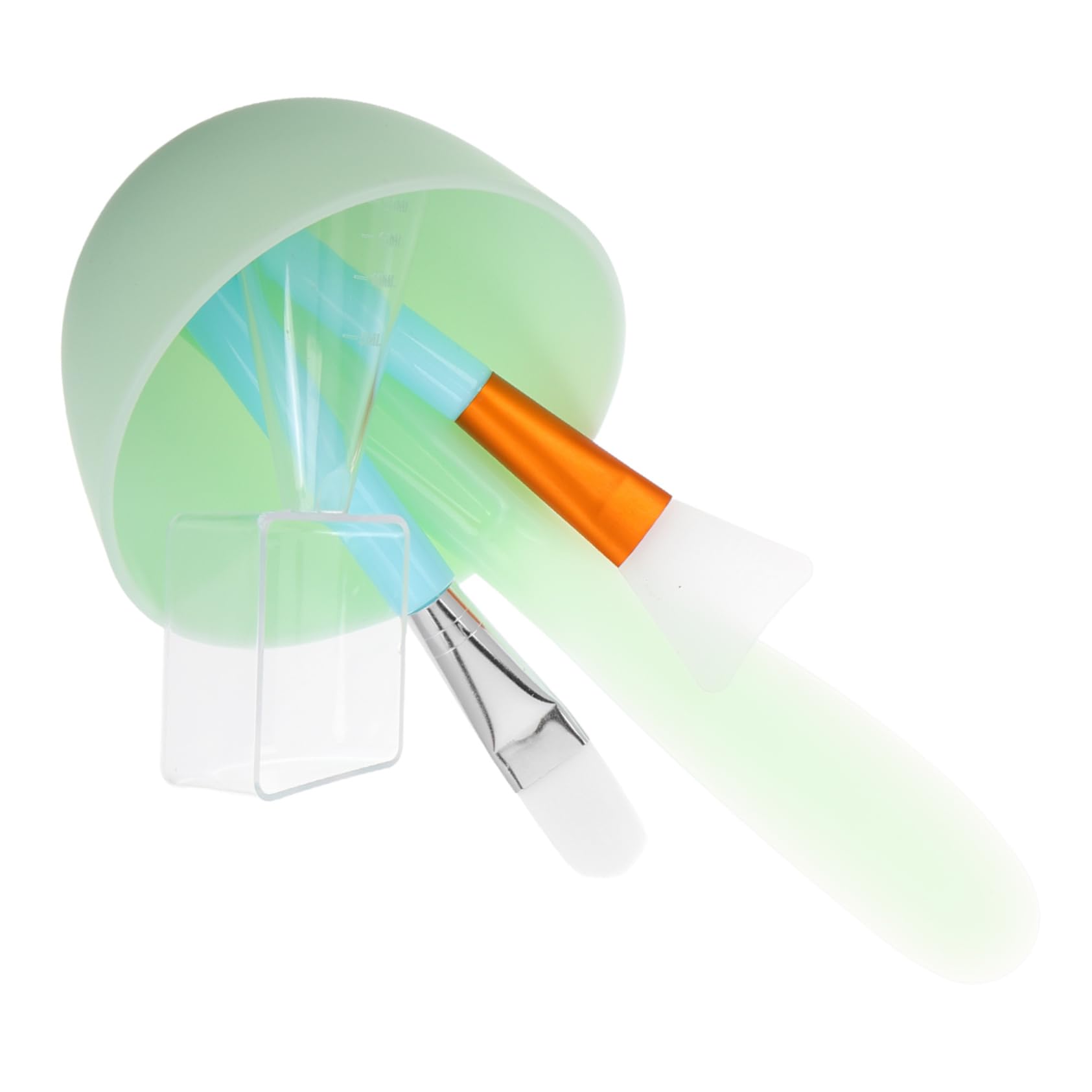 Didiseaon Facial Mask Mixing Bowl Set Spa Silicone Bowl Skin Spatula Face Mask Tool Kit Mud Mixing Spatula