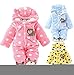 Gaorui Newborn Baby Jumpsuit Outfit Hoody Coat Winter Infant Rompers Toddler Clothing Bodysuit Pink