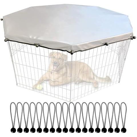Universal Dog Playpen Cover with Sun/ Rain Proof Top Cover