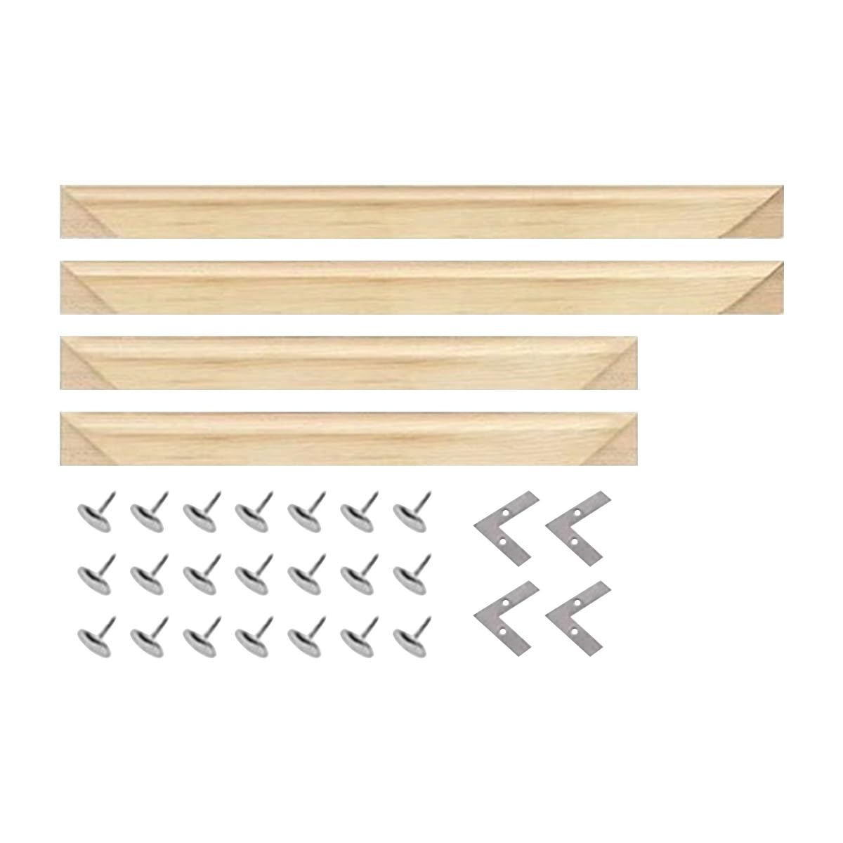 Marco de lienzo de 150 cm x 50 cm, kit de marcos de madera para pintura al óleo, pósteres, bordados, puntadas y artes de punto de aguja, fácil de montar