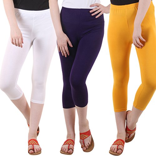 Image of DIAZ Capri for Women Combo Pack of 3