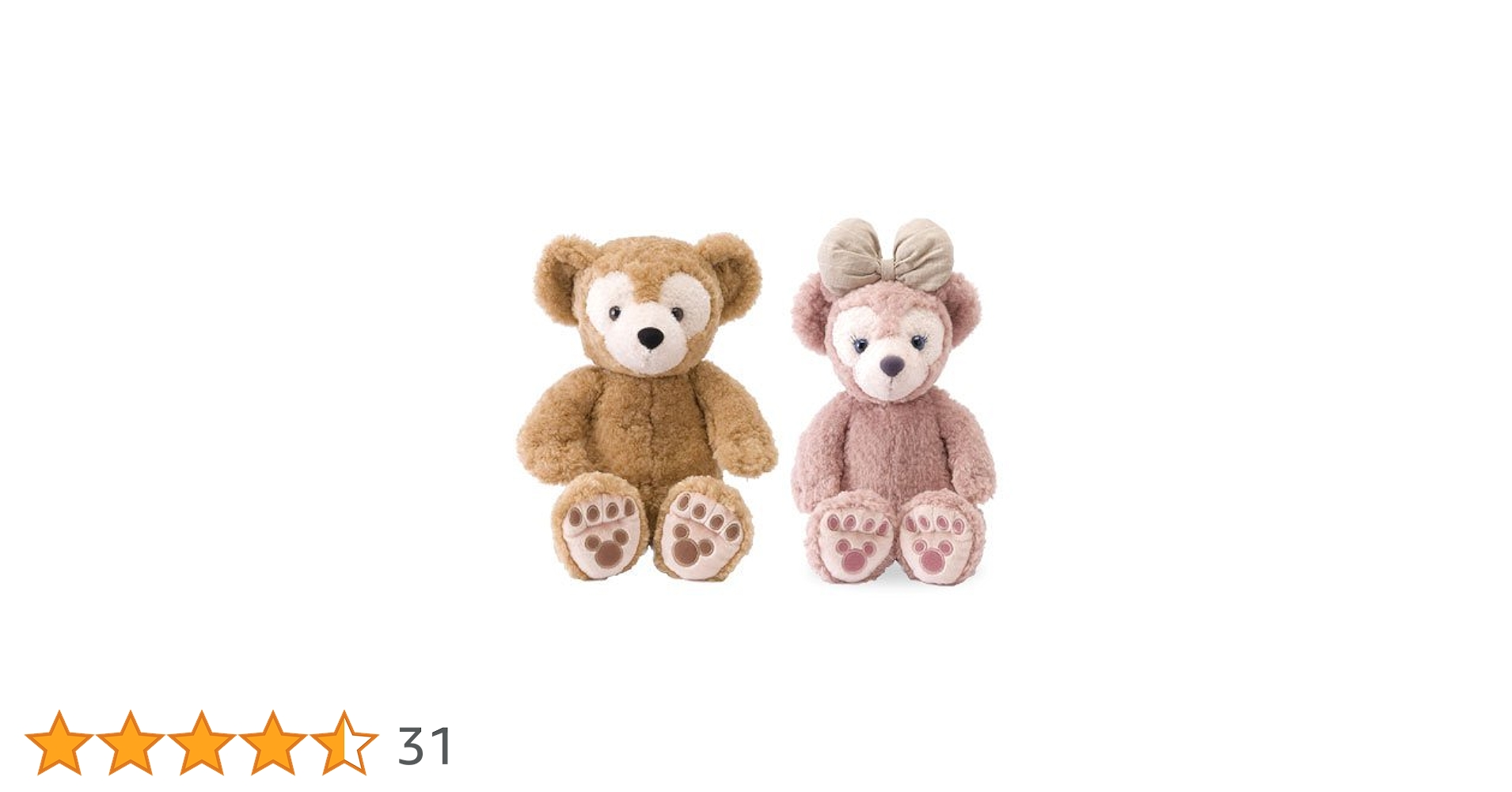 【新品 未使用】ダッフィー シェリーメイ ぬいぐるみ セット Sサイズ Disney ダッフィーシェリーメイSサイズぬいぐるみペアセット