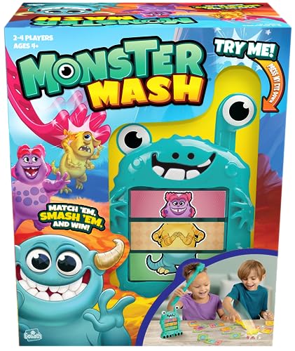 Goliath Monster Mash Game - Fast-Paced Card Game - Be First to Smash The Matching Monster Card, 2-4 Players, Ages 4 and Up