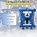 Happybuy Air-Operated Double Diaphragm Pump, 1/2 in Inlet & Outlet, Cast Iron Body, 8.8 GPM & Max 120PSI, Nitrile Diaphragm Pneumatic Transfer Pump for Petroleum, Diesel, Oil & Low Viscosity Fluids