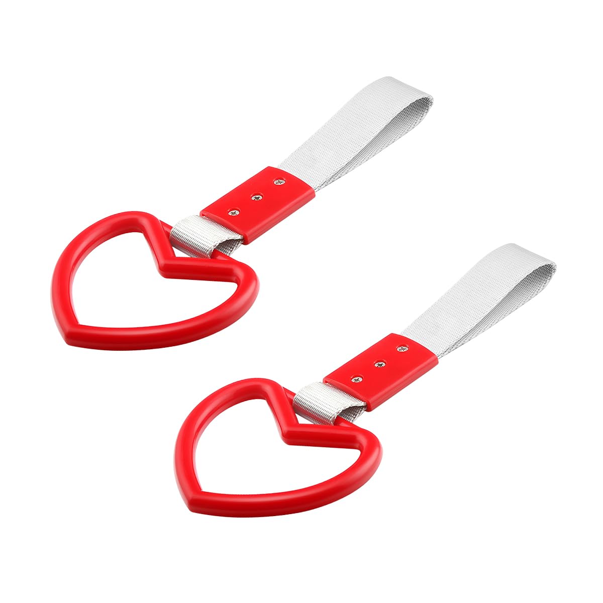 Amazon.com: Fekey&JF 2PCS Tsurikawa Rings Heart-Shaped Car Hand
