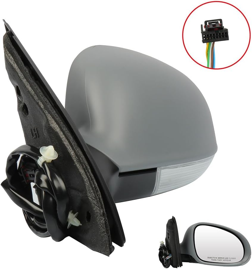 ECCPP Exterior Mirrors Replace with 2005-2010 V.W.For Jetta 5 Driver Side 1K1857507BH9B9-PFM
