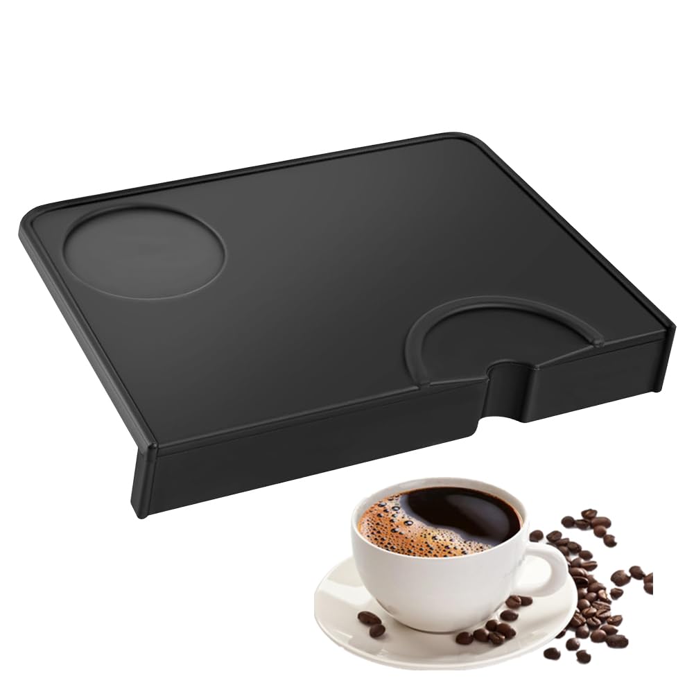 Tapis De Tamper Café En Silicone - Tapis De Tassage Espresso Antidérapant Avec Protection Bords, Accessoire Barista