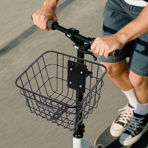 Korb Vorne Fahrrad - Fabnehmbar Ahrradkorb - Metall Korb Für Vorne Auch Für E Bike E Scooter Geeignet - Mehrzweck-Fahrradkorb Für Haustiere, Shopping, Pendler, Camping Und Outdoor