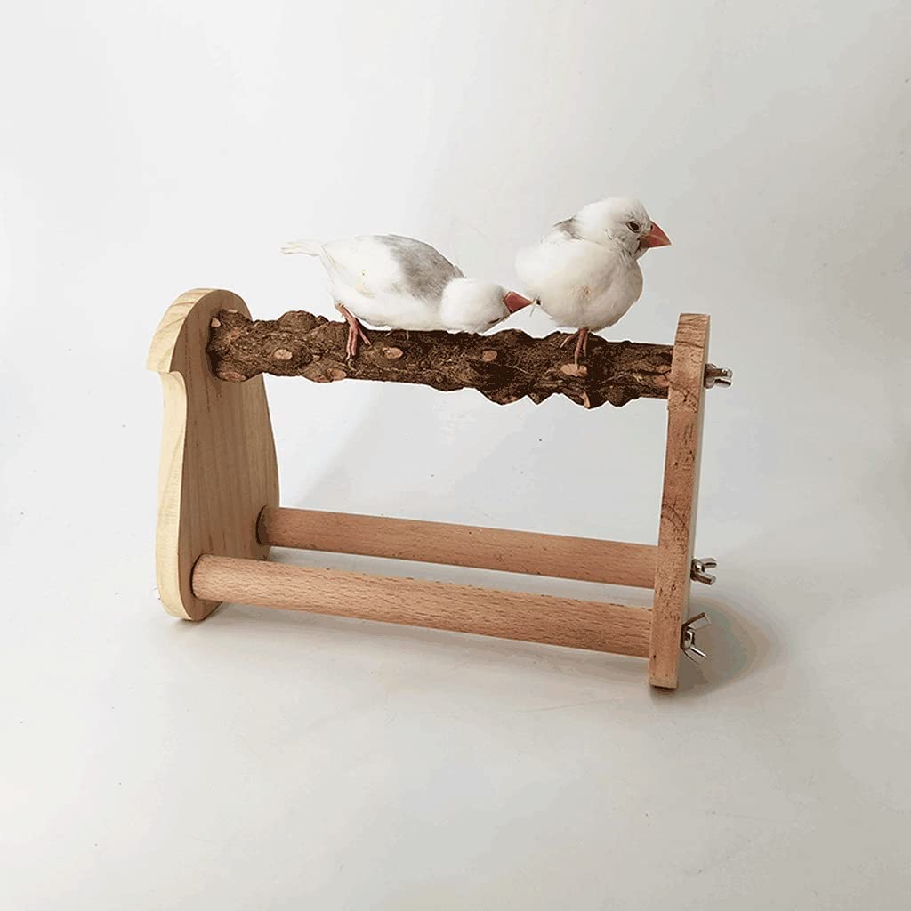 Casa degli uccelli Interessante supporto per uccelli, gabbia per uccelli in legno, supporto da viaggio portatile universale per piccoli Cockatiels Conures Finch Spazioso