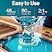 LET'S RESIN EPOXY RESIN Deep Pour Epoxy Resin 1.5 Gallon,2 to 4 Inch Depth Crystal Clear Epoxy for Flower Preservation,Bubble Free & Low Viscosity Casting Resin for River Table,Art,Crafts