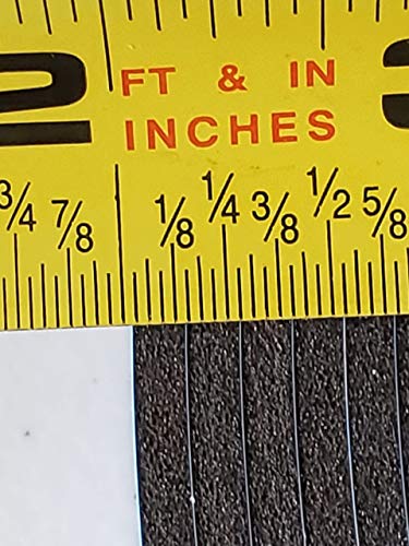 Image of Double Coated Window Glazing Tape, DC-PEF12P Width 1 /8 inch x Thick 1 /4 inch x 75' Black