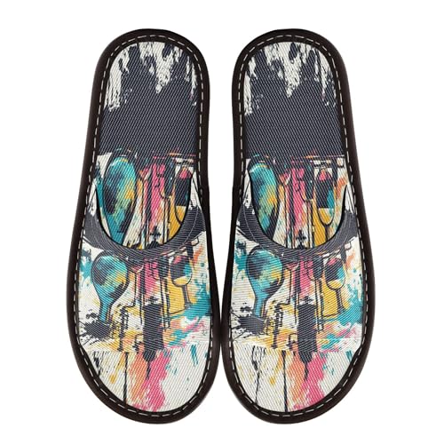 KLL Spa Slippers Indoor Outdoor Portable Soft Open Toe Slipper for Travel Airplane Hotel 4-5 Science Chemical Set