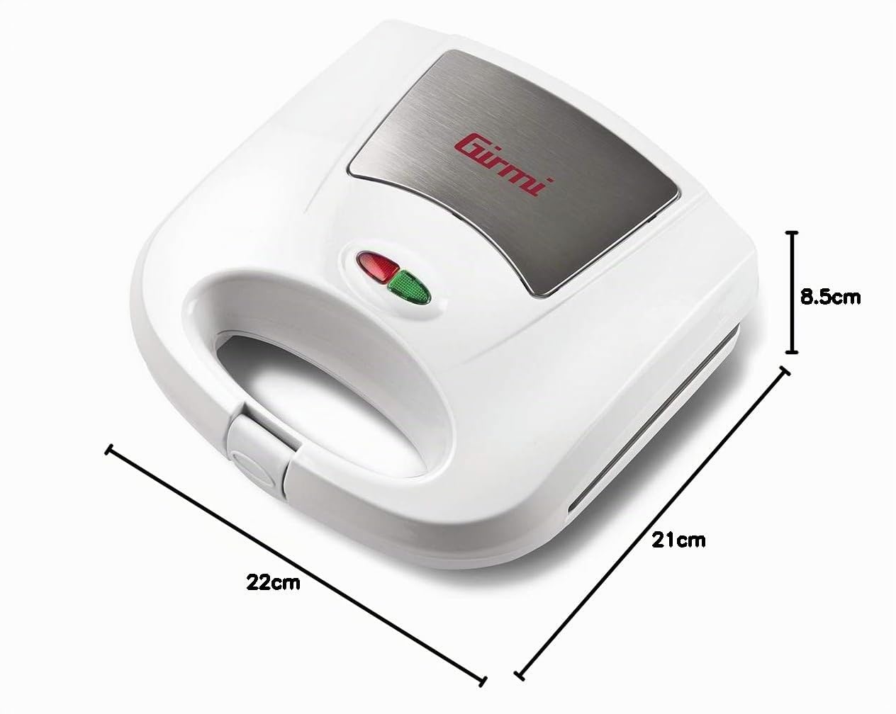 Girmi TS03 - Tostador, 750 W, placas antiadherentes, blanco