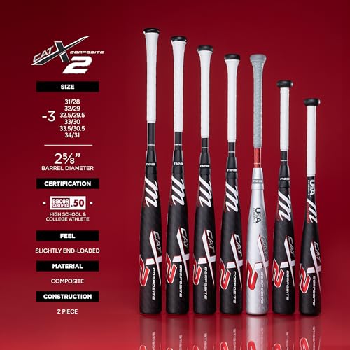 Marucci CATX2 Composite Baseball Bat, 2 5/8