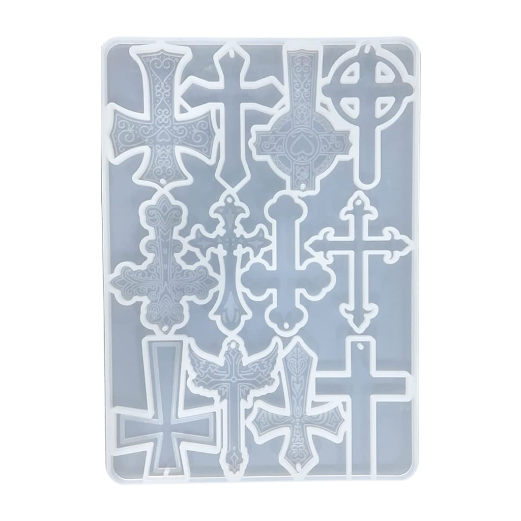 Móviles moldes de silicona religiosos para crear pendientes únicos y collares artesanales