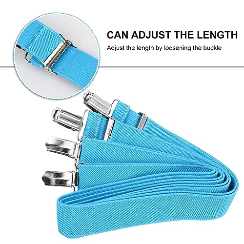 2pcs Adjustable Elastic Glove Clip for Children Winter Mittens Holder and Hat Hanger Lake Blue Color for Outdoor Activities4