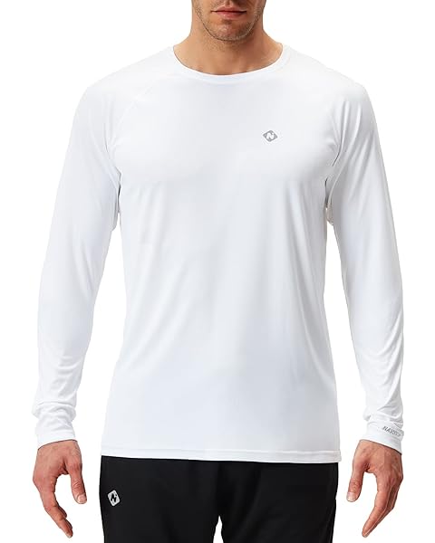NAVISKIN Men's Rash Guard Shirts UPF 50+ Sun Protection Long Sleeve Shirts Quick Dry Lightweight
