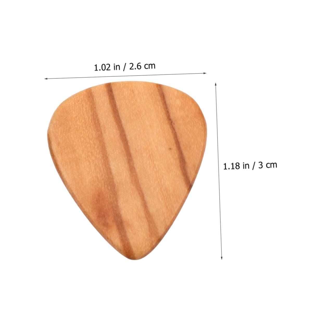 Toyvian 16stücke Olivenholz Gitarrenplektren Leichte Langlebige Plektren Für Akustik Gitarre Ergonomisches Design Für Perfekten Halt Für Gitarristen Und Musikliebhaber Hochwertige