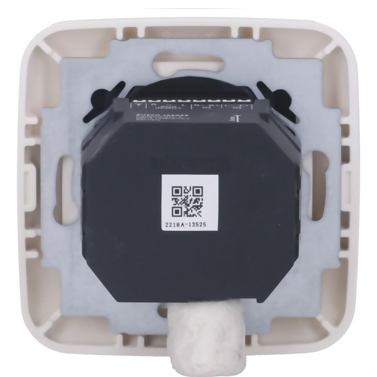 Busch-Jaeger Komplett-Set 8215 Unterputzradio DAB+ + 8252-212-101 Zentralscheibe + 2511-212 1-fach Abdeckrahmen Cremeweiß Busch-Duro 2000 SI