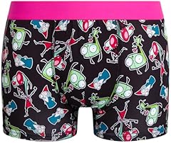 Black Invader Zim Character Print-1pk