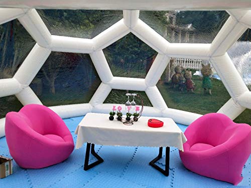 Carpa transparente inflable esférica para camping miniatura 4