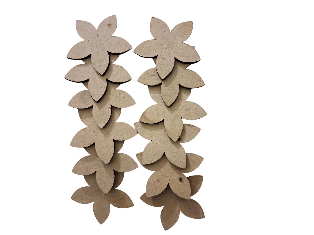 Archu Creation, MDF Wood Flower Cutouts, Natural Brown Decorative Floral Shapes for Crafts and DIY Projects,1.5 inches,2mm-image-39