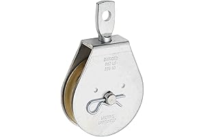 National Hardware Sheaves Pulley, Swivel Single Pulley in Zinc Plated N220-004 3211BC