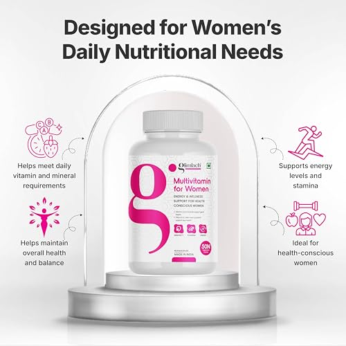 Image of GLIMLACH Multivitamins For Women, 50 Multivitamin Tablet, with Zinc, Vitamin C, Vitamin D3, Multiminerals & Enhances Energy, Stamina & Immunity