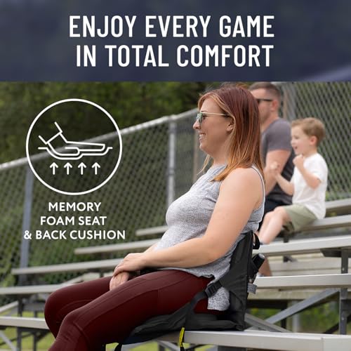 Save 55% on Memory Foam Stadium Seat with Back Support