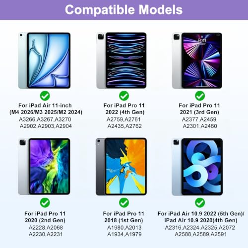 Image of Keyboard Case for iPad Air 11 inch(M4,M3,M2)&iPad Pro 11 inch,Air 5th /4th