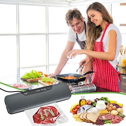 AOYMJRS Vakuumiergerät,Lebensmittel Vakuumierer Folienschweißgerät Kleine Automatisch Kunststoffversiegeler Küche… – Bild 3