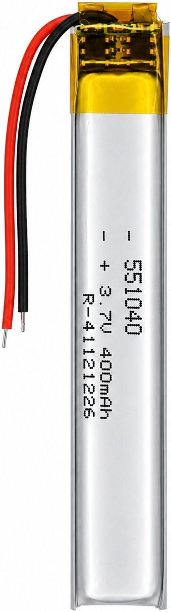 NOVEL 3.7V 400mAh Lithium Polymer Rechargeable Battery Model 551040 | Suitable for Smart Watches, Bluetooth Earbuds, Fitness Bands and Wearable Devices-image-39