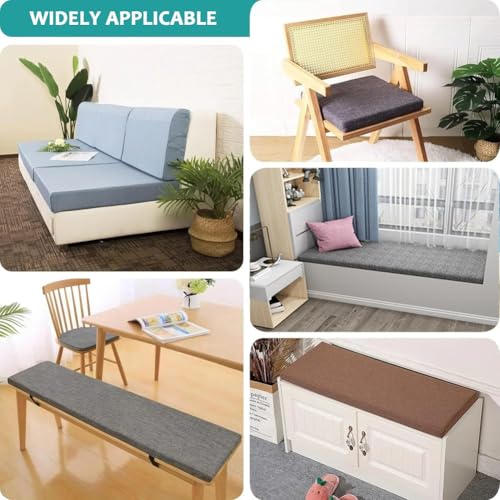 Coussin de banc imperméable 160x30 cm antidérapant Beiwhite - 6