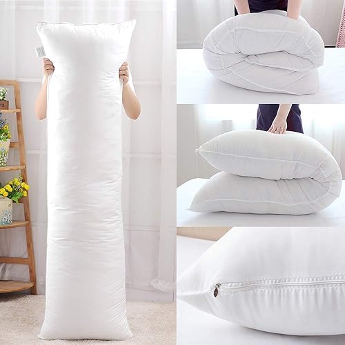 Relleno de almohada de 47 x 16 pulgadas, relleno de funda de almohada Dakimakura de cuerpo completo para anime y maternidad