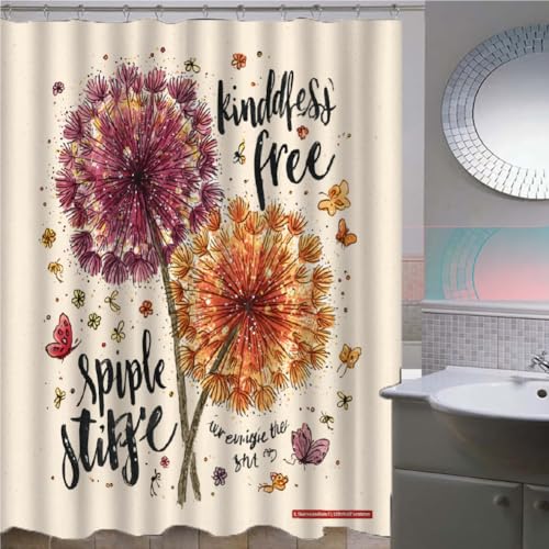 Rideau de douche anti moisissure 3D owl en polyester imperméable - 8