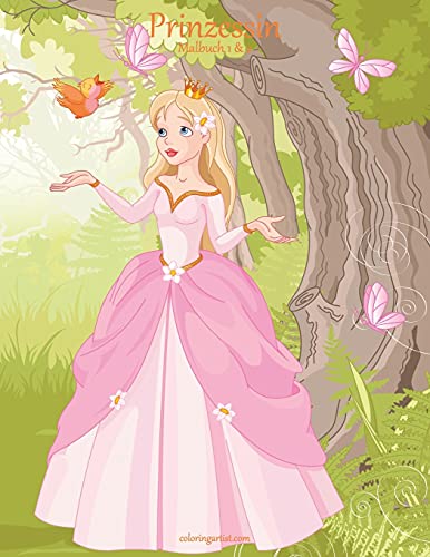 Prinzessin Malbuch 1 & 2 (German Edition)