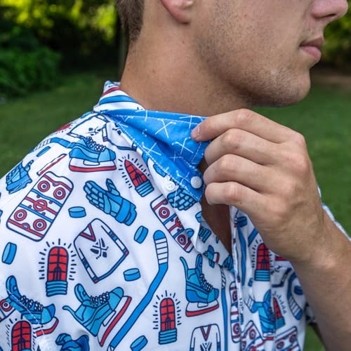 ChalkTalkSPORTS Hockey Short Sleeve Button Down - Performance Hockey Dress Shirt - Youth & Adult Sizes3