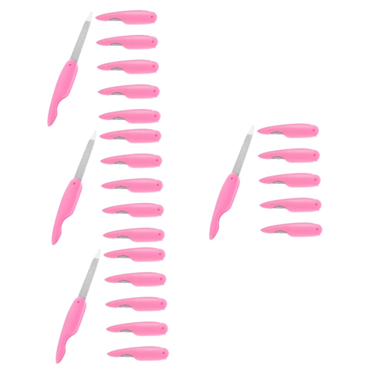 Healvian 4 Set Di Lime Per Unghie in Metallo Lime Per Unghie Pieghevoli Portatili Strisce Per La Delle Unghie Manicure E Pedicure 6 Pezzi*4