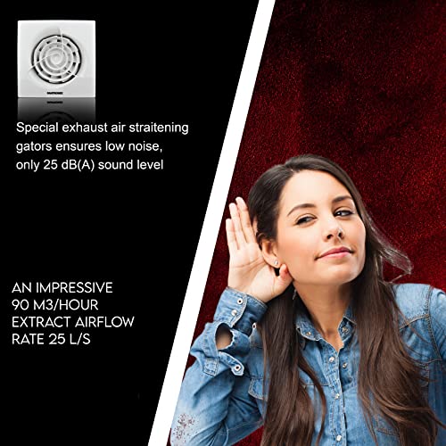 FANTRONIX 100 mm Aspiratore Bagno (4 - 100mm