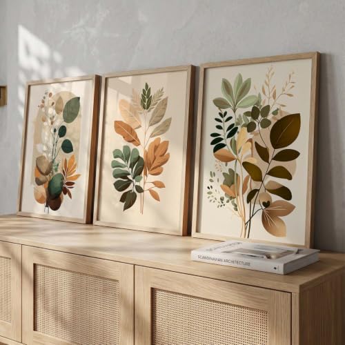 Image of kotart Painting for Wall Decoration - Modern Art Wall Decor Framed Painting for Living Room Bedroom - Framed Posters /Paintings with Frame Set of 3 (Art-6, 35x37 Inch)